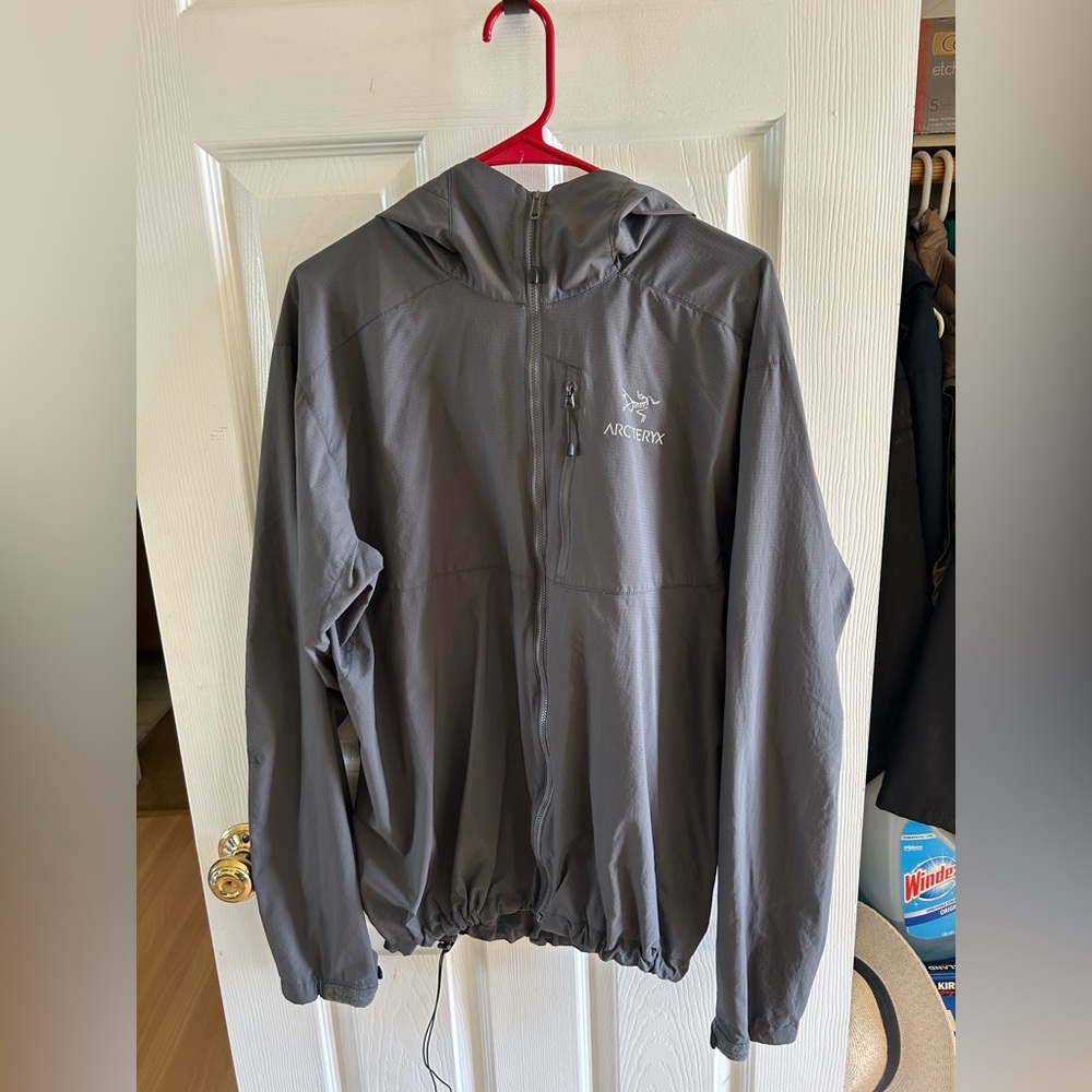 Arc'teryx Gray Hooded Windbreaker